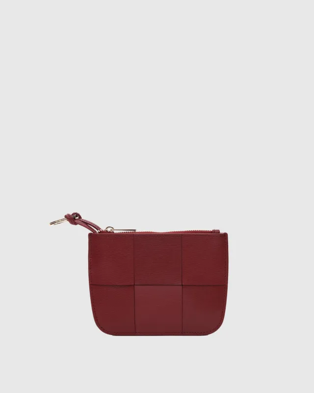 Jessie Braided Florence Maroon w. Gold sold by Nunoo Bags
