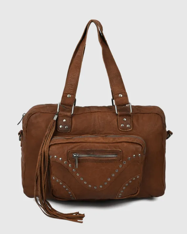 Mille Rivet Washed Ginger w. Antique Silver sold by Nunoo Bags