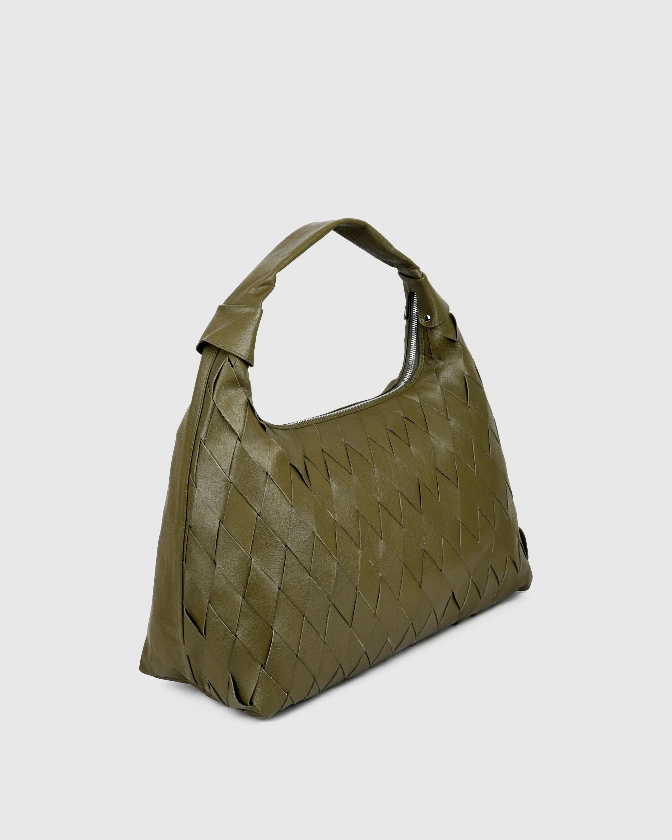 Maxi Dandy Braided Bias Mountain Dark Olive sold by Nunoo Bags product image thumbnail 3