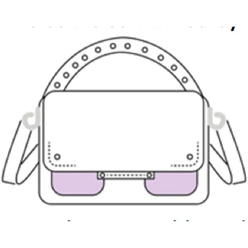 Small honey Florence white/purple sold by Nunoo Bags