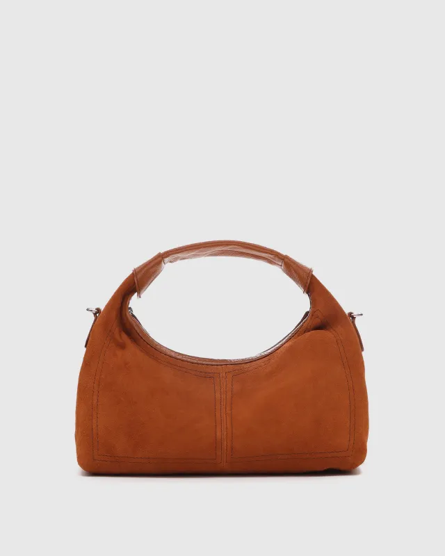 Dandy Suede Pecan Brown sold by Nunoo Bags