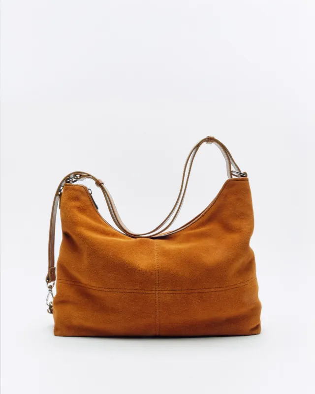 Rio Suede Pecan Brown sold by Nunoo Bags