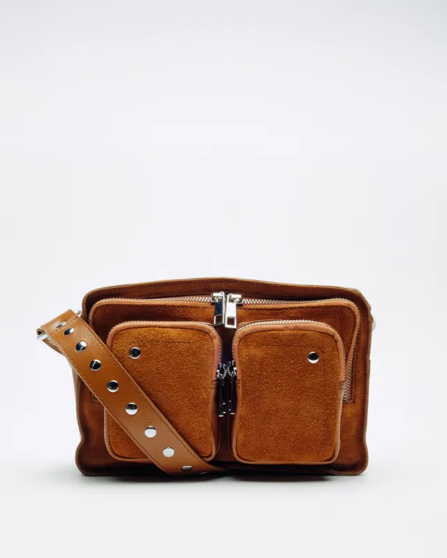 Ellie Suede Pecan Brown sold by Nunoo Bags