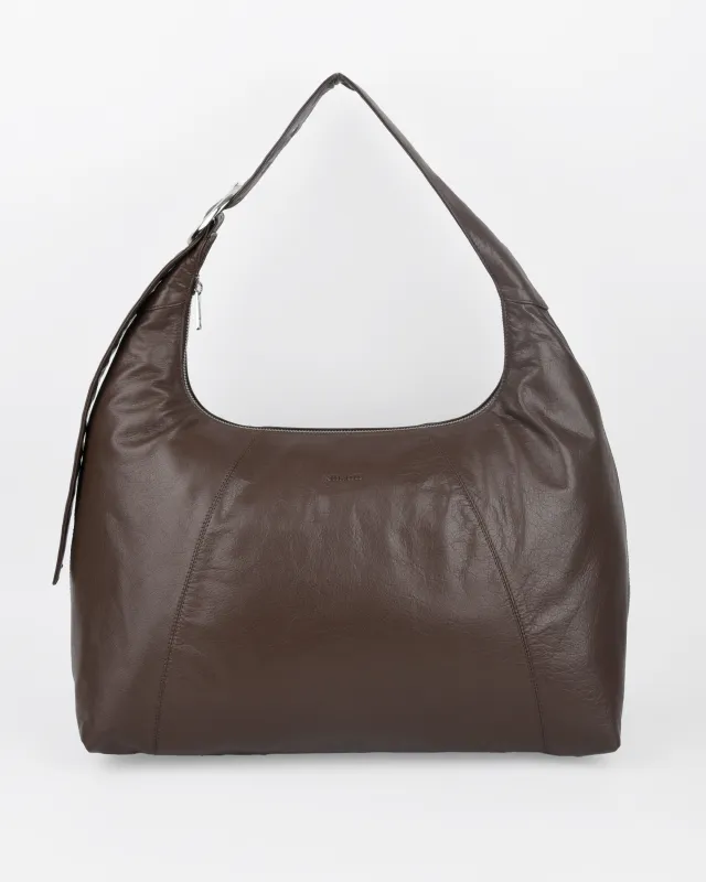 Maxi Dandy Buckle Mountain Dark Brown sold by Nunoo Bags