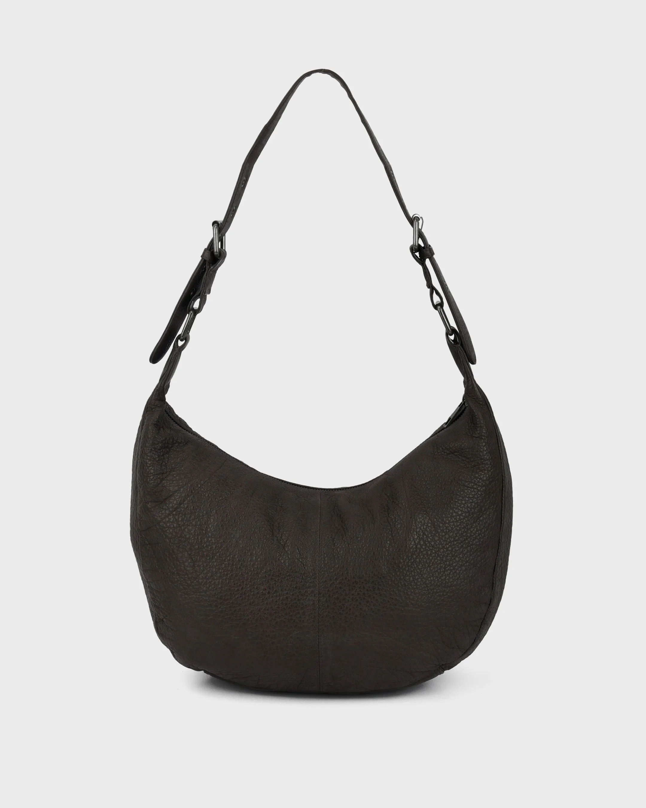 Small Stella Rivet Washed Chocolate w. Antique Silver sold by Nunoo Bags product image thumbnail 3