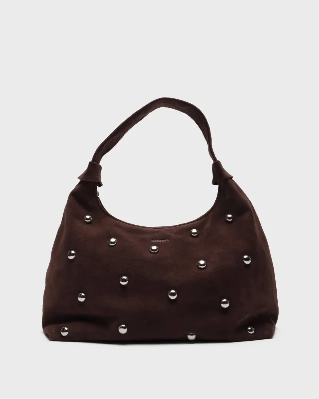 Big Dandy Rivet Suede Chocolate sold by Nunoo Bags