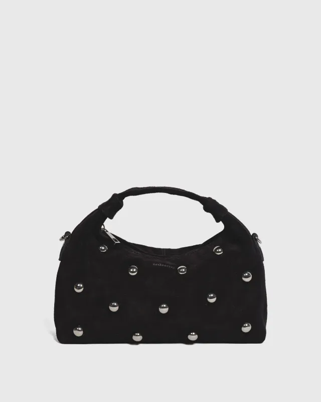 Dandy Rivet Suede Black made by Nunoo Bags