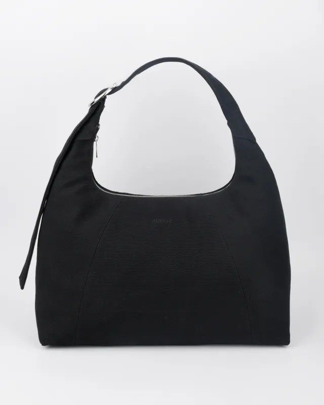 Maxi Dandy Buckle Canvas Black sold by Nunoo Bags