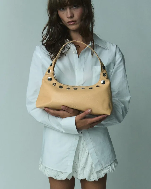 Large Dandy Studs Mountain Cream made by Nunoo Bags
