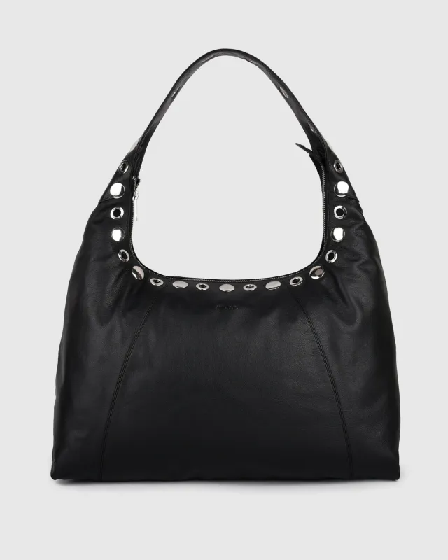 Maxi Dandy Studs Mountain Black sold by Nunoo Bags