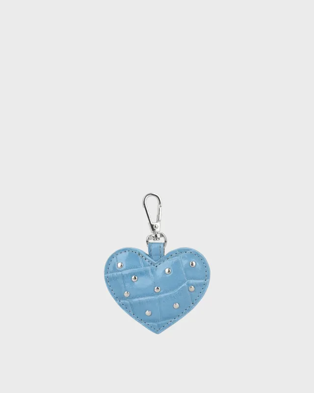 Heart Bag Charm Texas Dusty Blue sold by Nunoo Bags