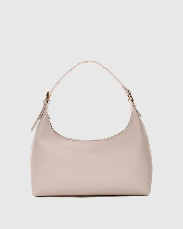 Large Dandy Buckle Florence Warm Grey w. Gold sold by Nunoo Bags