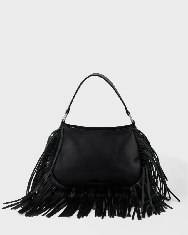 Betty Fringe River Black made by Nunoo Bags