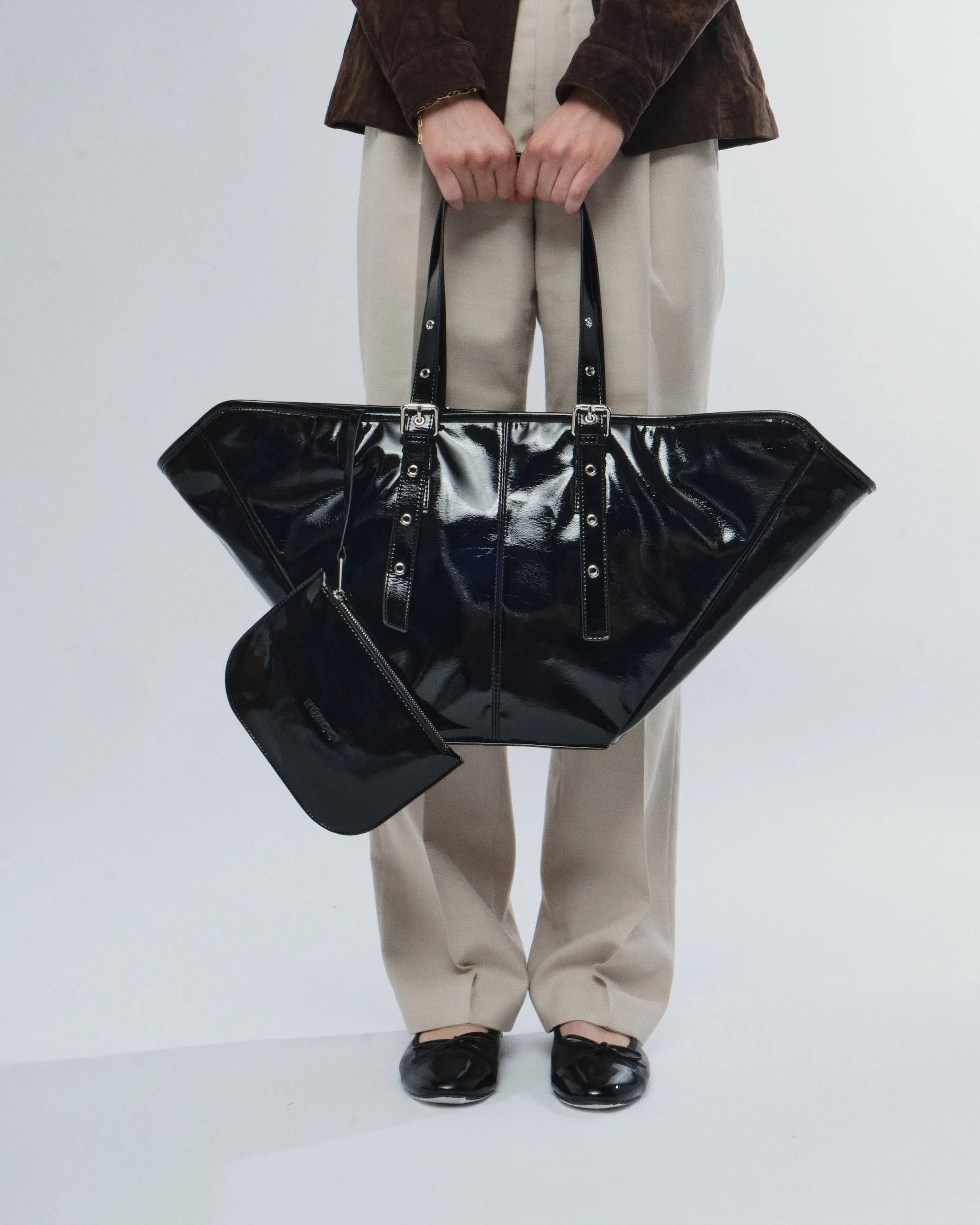 Nora Patent Black sold by Nunoo Bags product image thumbnail 2
