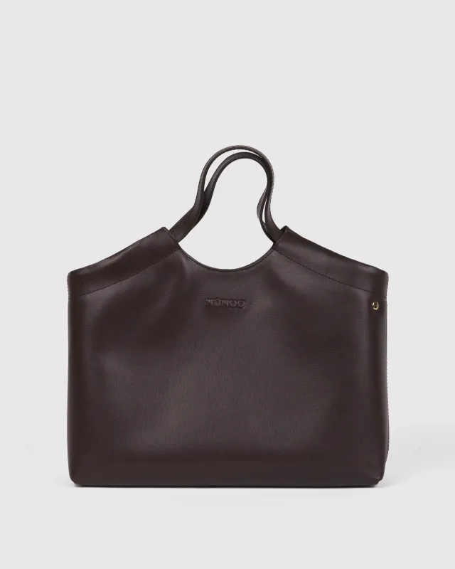 Small Bellis Florence Chocolate w. Gold sold by Nunoo Bags