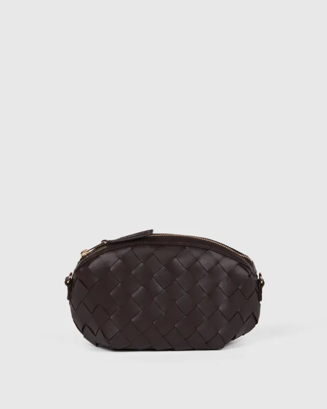 Cara Braided Florence Chocolate w. Gold made by Nunoo Bags
