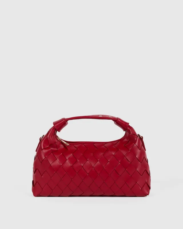 Dandy Braided Florence Fiery Red w. Gold sold by Nunoo Bags