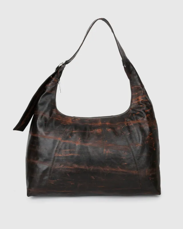 Maxi Dandy Buckle Vintage Redwood made by Nunoo Bags