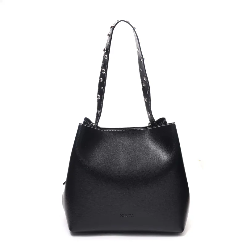 Chiara studs florence Black sold by Nunoo Bags