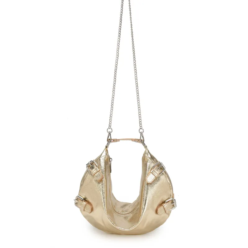 Dagmar Buckle Recycled Cool Light Gold sold by Nunoo Bags