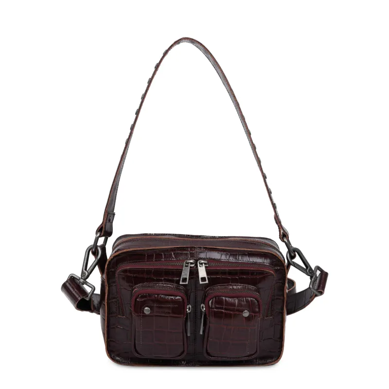 Ellie Texas Dark Brown w. Antique Silver sold by Nunoo Bags