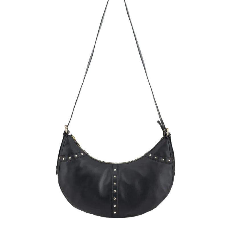 Stella Small Rivet Cozy Black w. Gold sold by Nunoo Bags