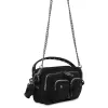 Helena Canvas Black w. Embroid sold by Nunoo Bags