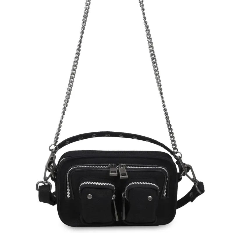Helena Canvas Black w. Embroid sold by Nunoo Bags