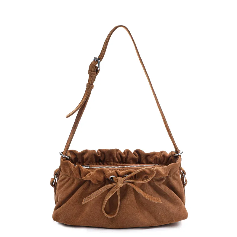 Veneda Suede Camel sold by Nunoo Bags