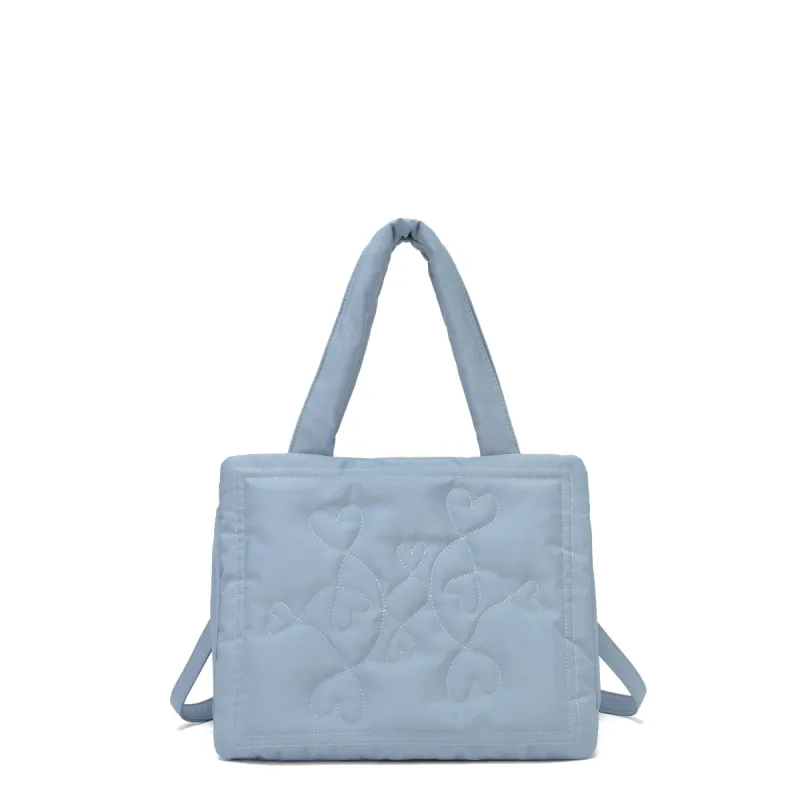 Shopper Recycled Nylon Dusty Blue sold by Nunoo Bags