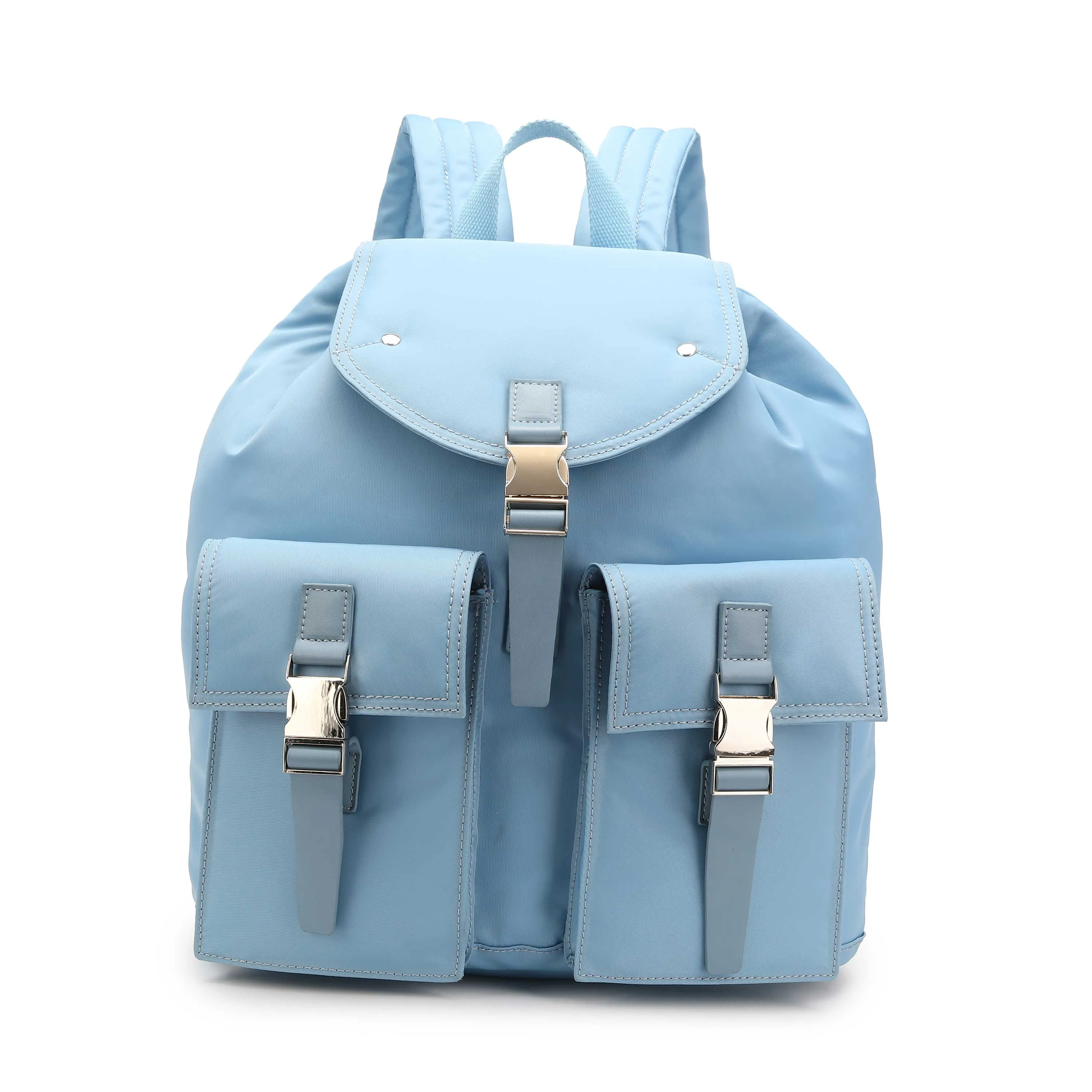 backpack recycled nylon light blue sold by Nunoo Bags