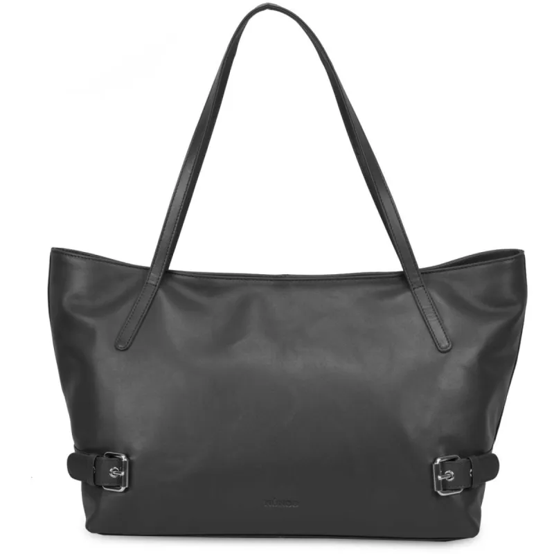 Shopper Buckle Pure Dark Grey w. Silver sold by Nunoo Bags