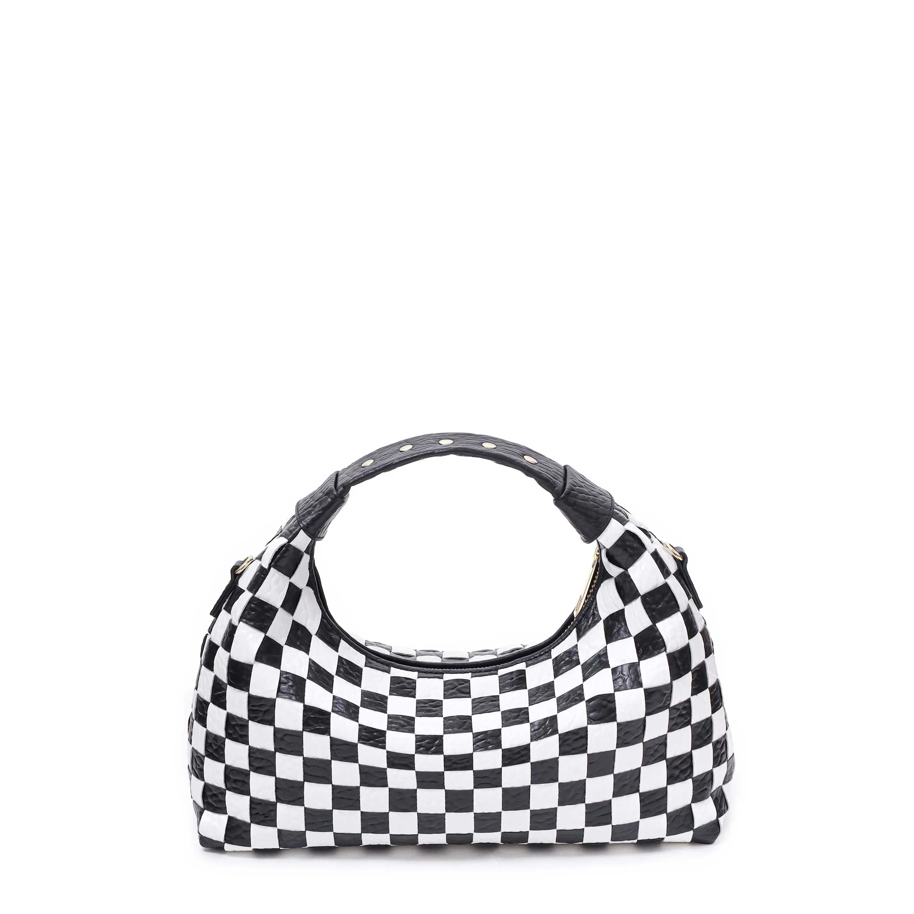 Dandy Large Braided New Zealand Black/White w. Gold sold by Nunoo Bags product image thumbnail 5