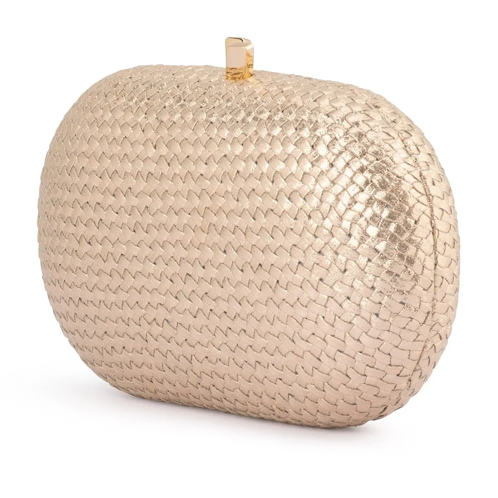 LUCIA Woven Oval Clutch sold by Olga Berg product image thumbnail 5