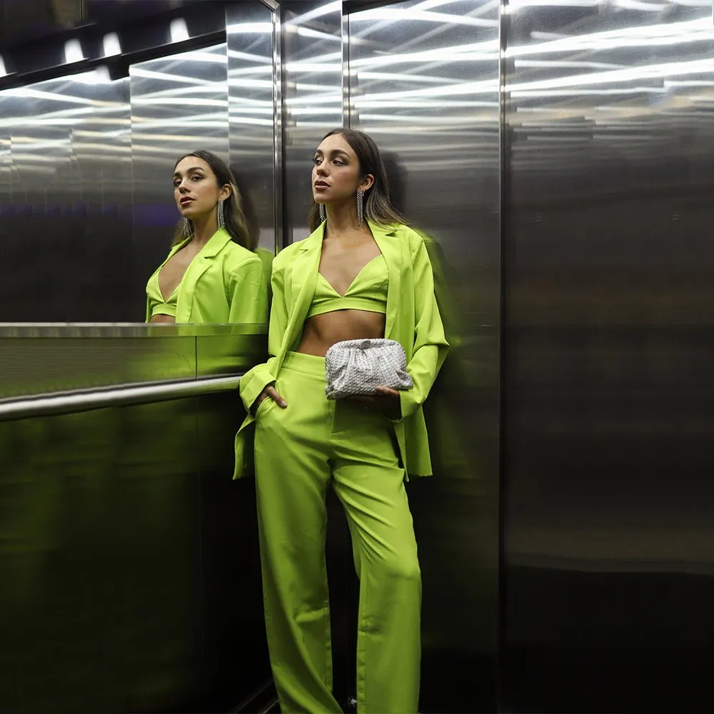 STEVIE Pleated Woven Clutch sold by Olga Berg product image thumbnail 4