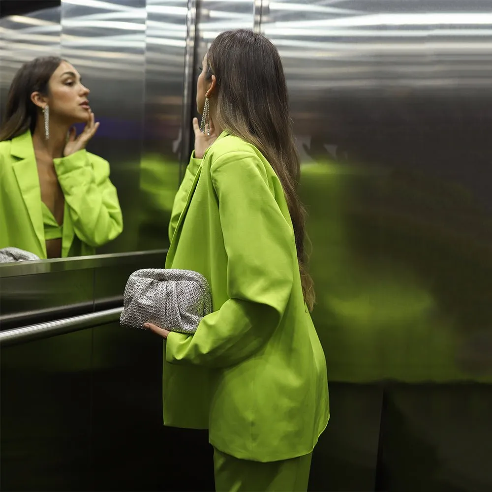 STEVIE Pleated Woven Clutch sold by Olga Berg product image thumbnail 2