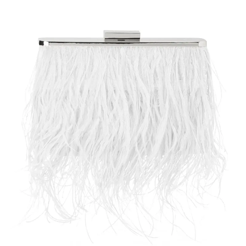 ESTELLE Feather Clutch sold by Olga Berg
