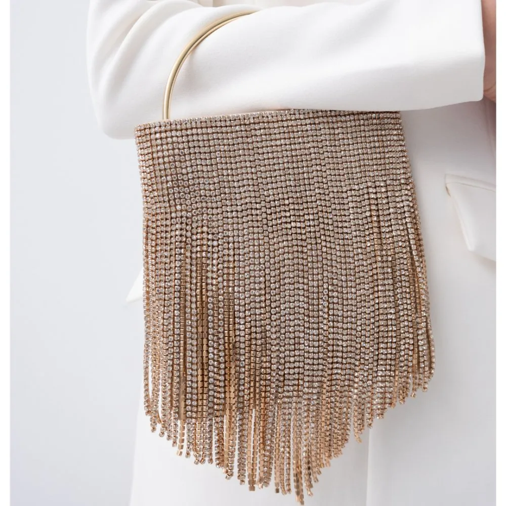 ADINA Crystal Fringe Bag sold by Olga Berg product image thumbnail 2