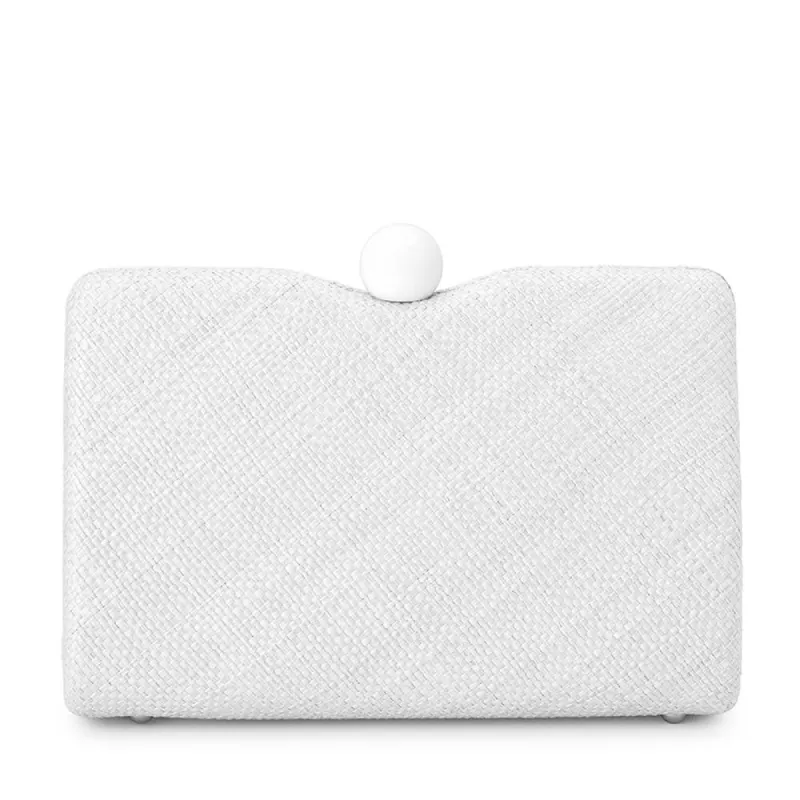 CECE Straw Weave Box Bag sold by Olga Berg