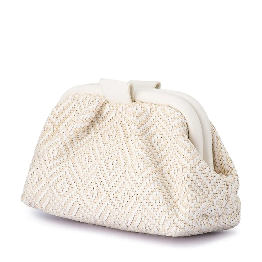 MINKI Gathered Woven Clutch sold by Olga Berg product image thumbnail 5