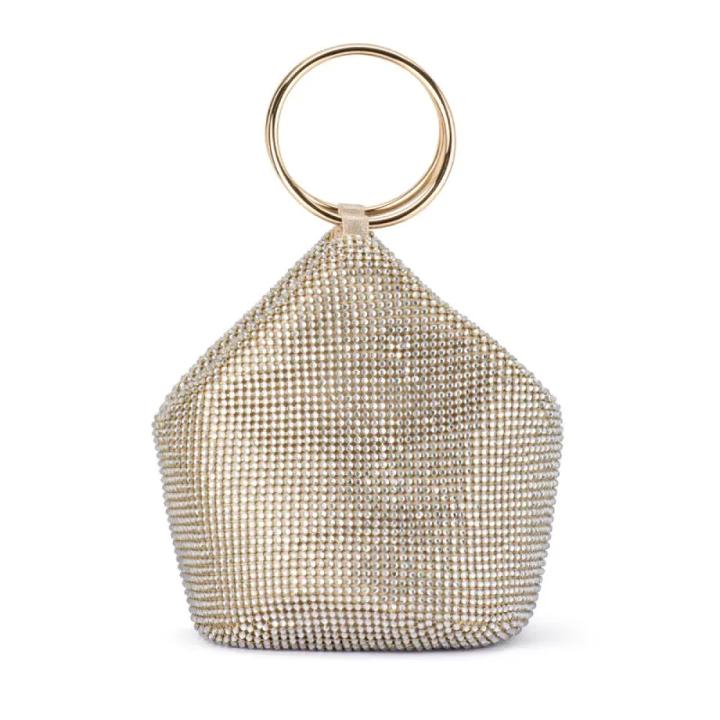 ELLIE Crystal Mesh Handle Bag sold by Olga Berg