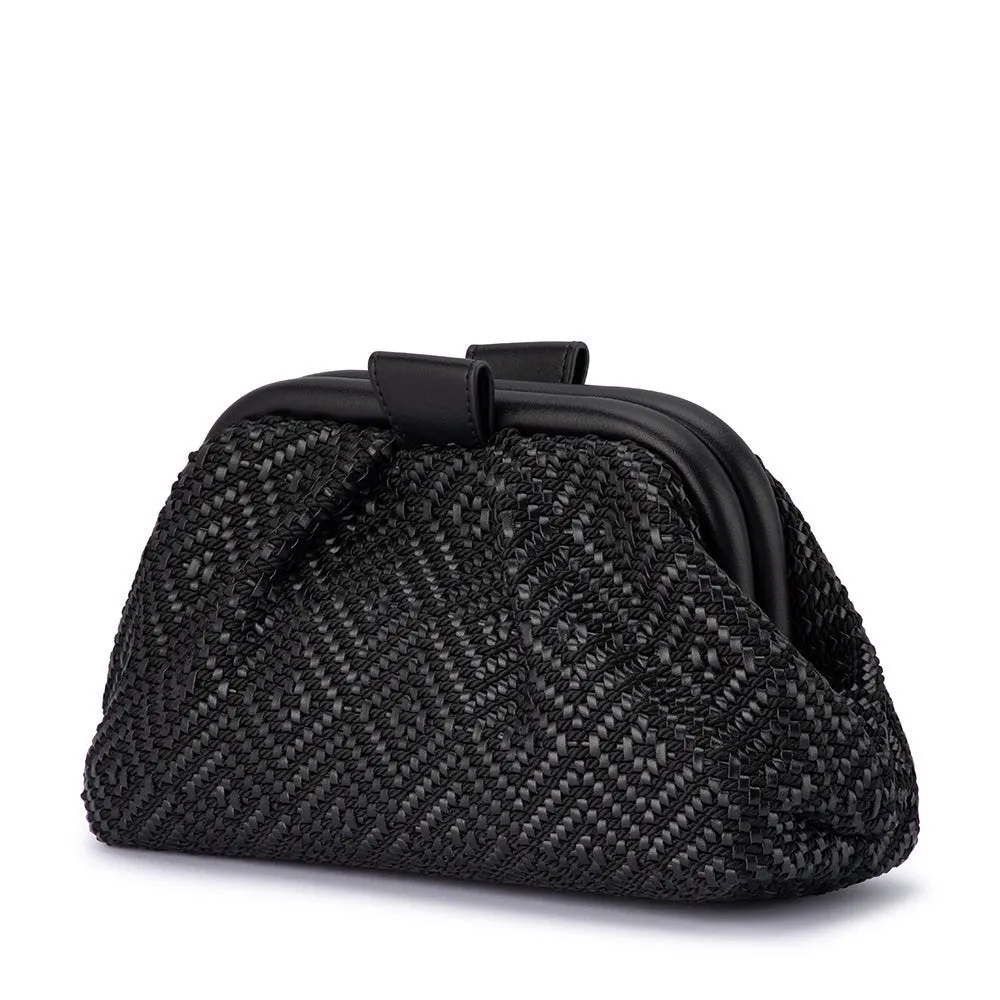 MINKI Gathered Woven Clutch sold by Olga Berg product image thumbnail 3
