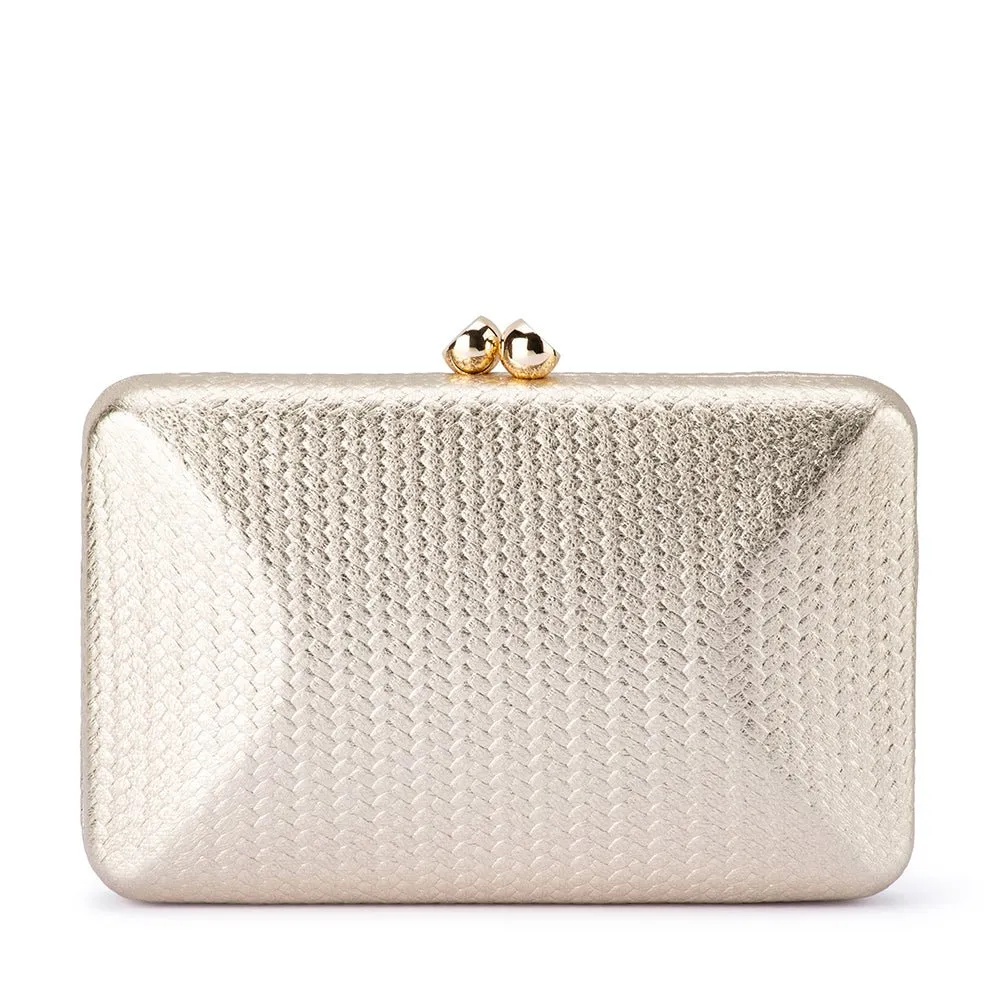 CHICA Metallic Textured Clutch sold by Olga Berg