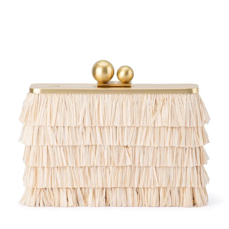 CARLITA Fringe Clutch sold by Olga Berg