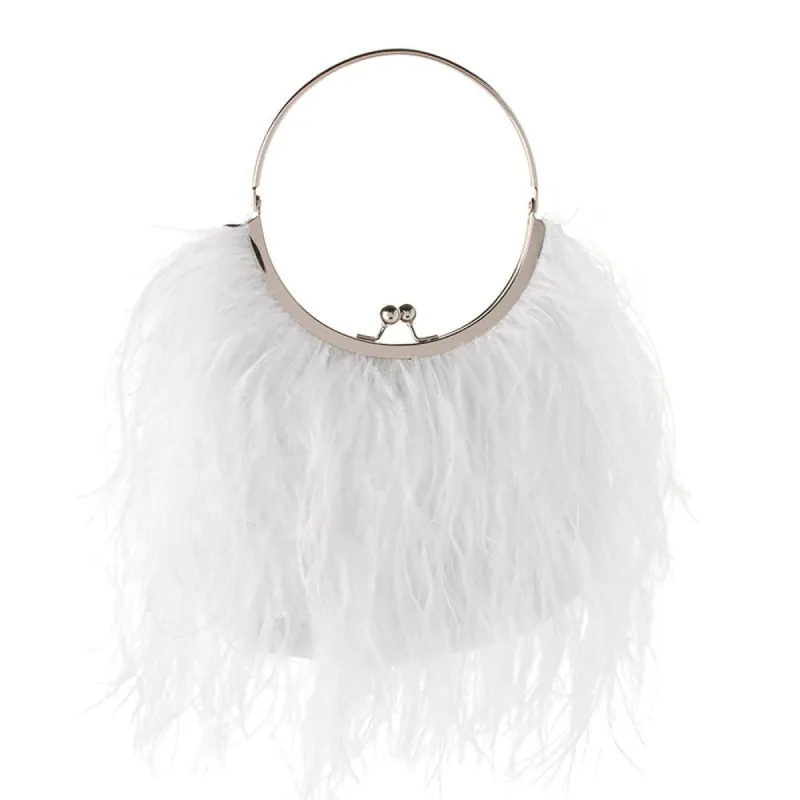 PENNY Feathered Frame Bag sold by Olga Berg