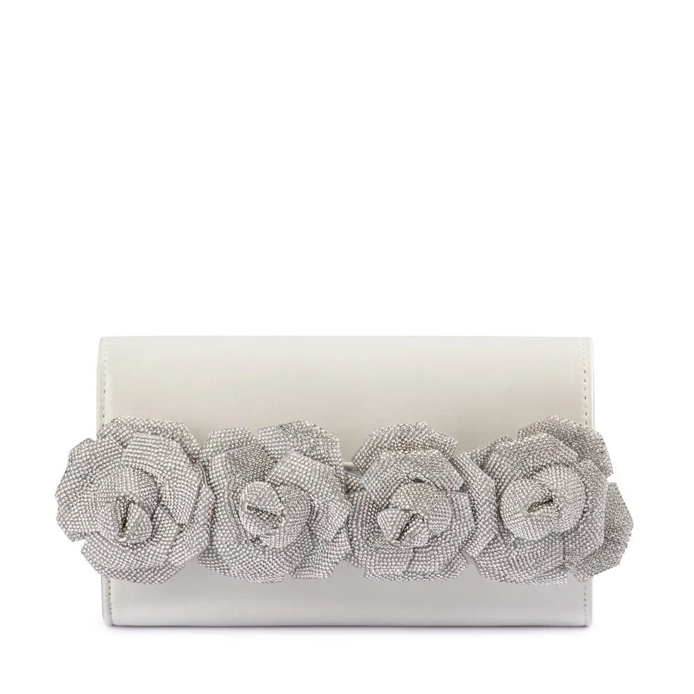 STELLA Rosette Clutch sold by Olga Berg