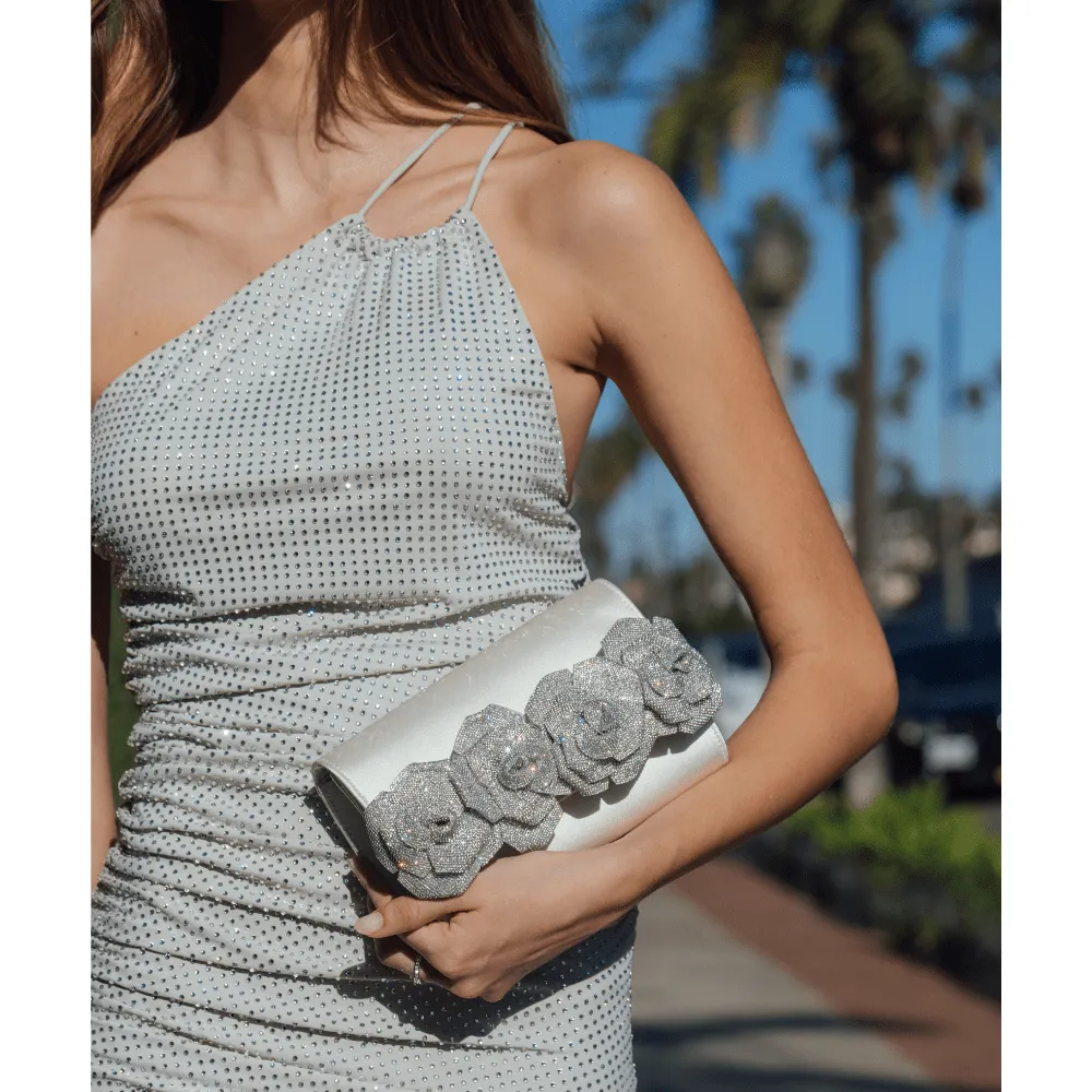 STELLA Rosette Clutch sold by Olga Berg product image thumbnail 4