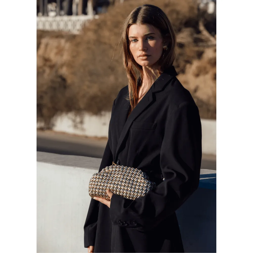 EVERLY Hand Woven Clutch sold by Olga Berg product image thumbnail 4