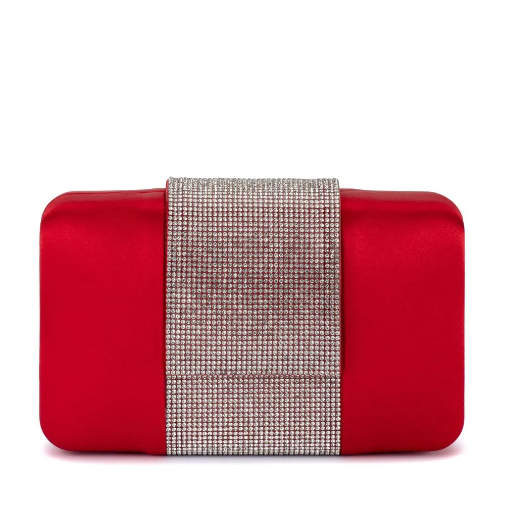 AUBREY Crystal Trim Clutch sold by Olga Berg