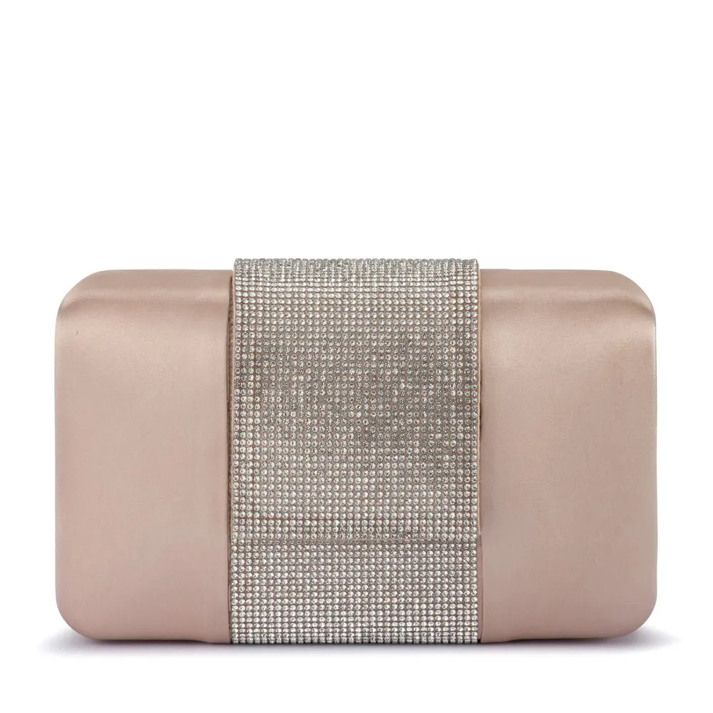 AUBREY Crystal Trim Clutch sold by Olga Berg